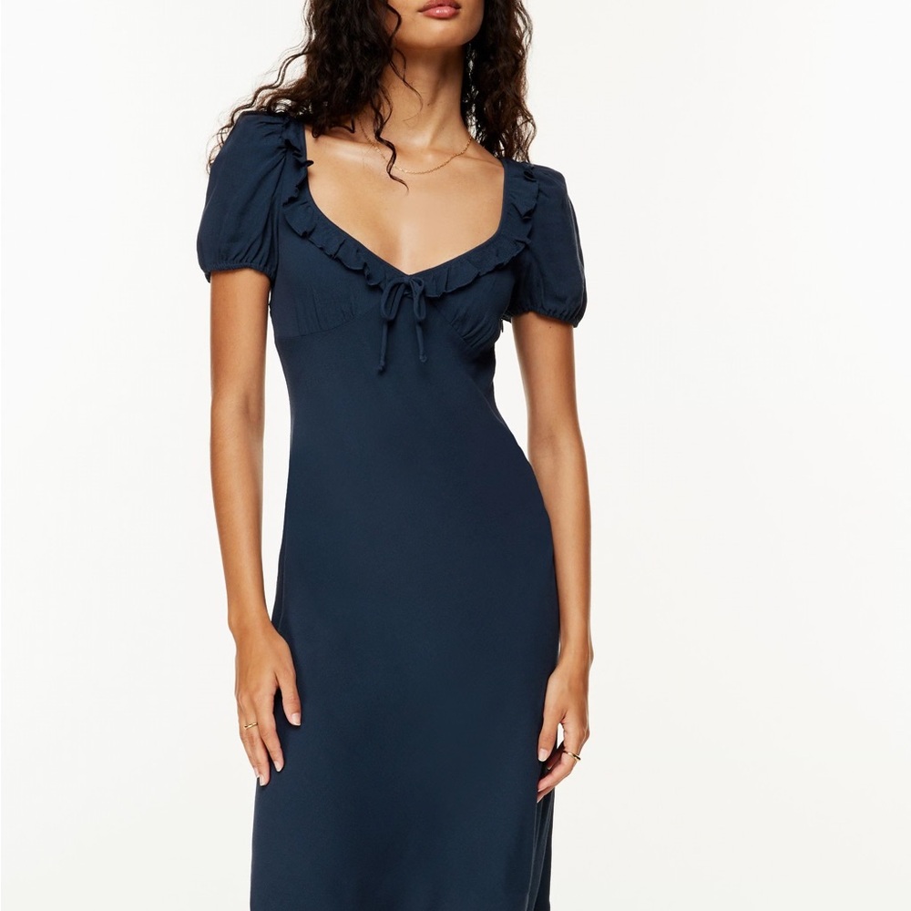 Aritzia Midnight Blue Midi Dress